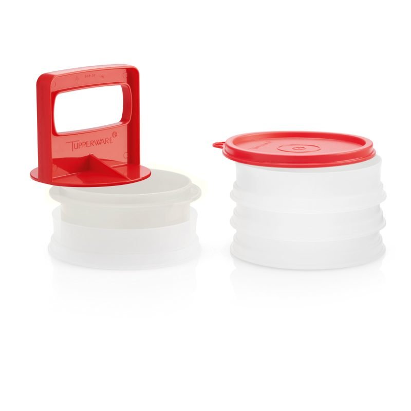 Set pentru Hamburger - Presă Hamburger + Set Frigo-Hamburger (4 buc. individuale)