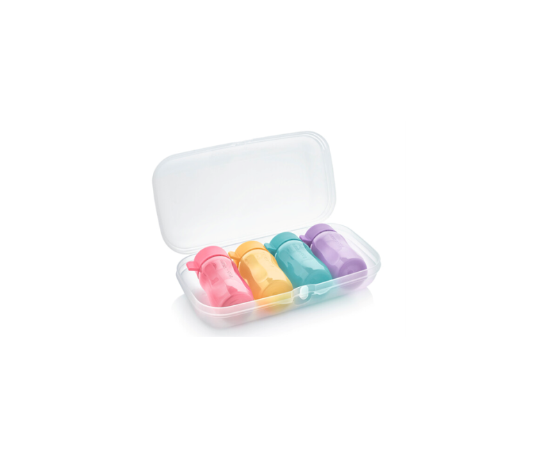 Set de Călătorie (Scoica transparentă + Set Sticle 90 ml (4 buc))