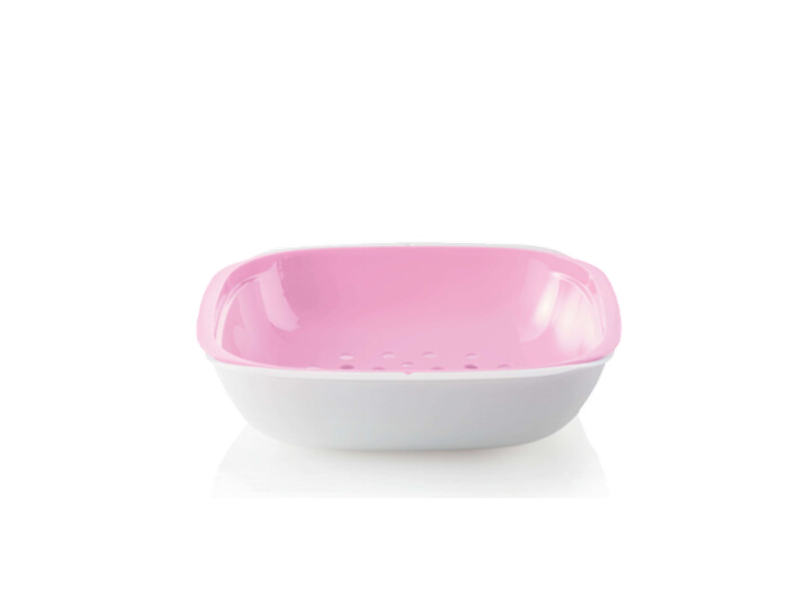 Strecurătoare Allegra 1,3 L cu bol alb-roz