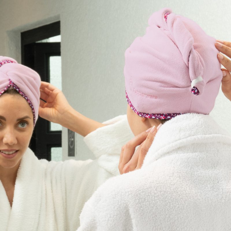 Turban roz - imagine 7