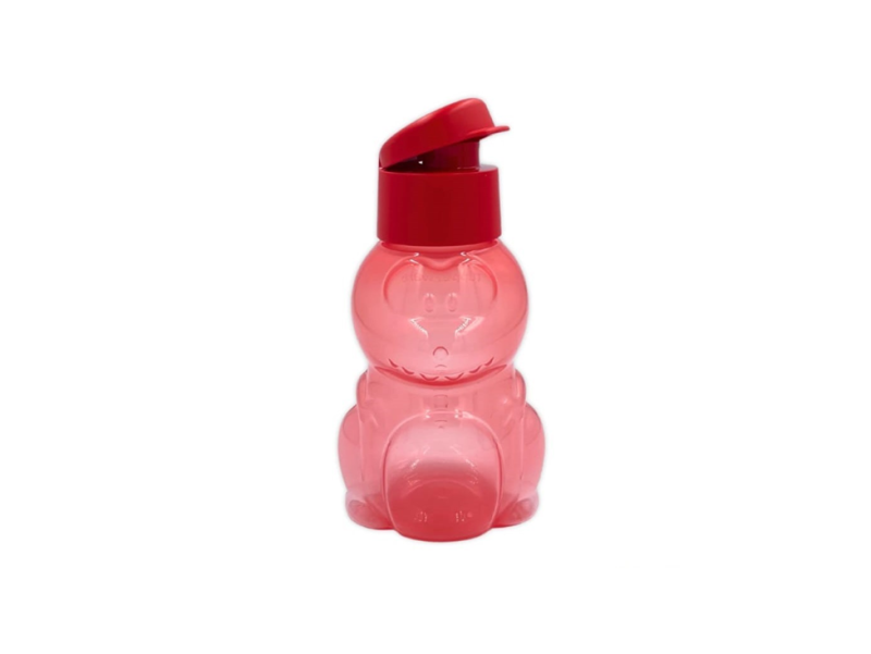 Sticla Dinozaur 350 ml roșie capac click - imagine 2