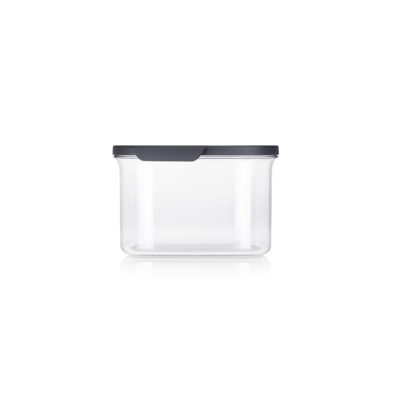 Recipient Ultra Clear 1,7 L pătrat capac negru