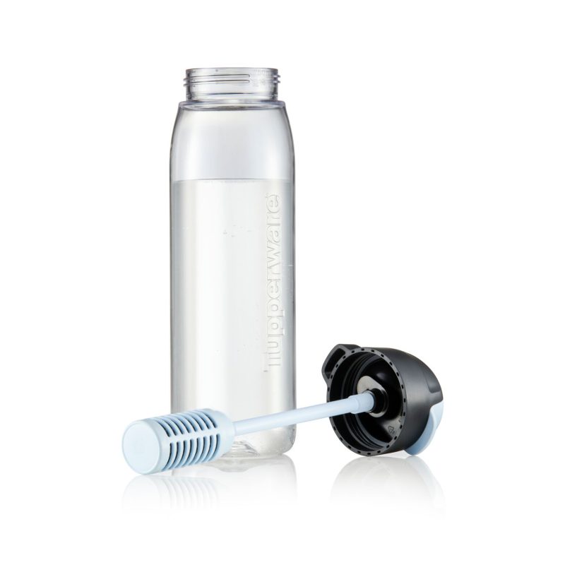 Sticlă Premium 750 ml transparentă cu pai și filtru pentru apă - imagine 3