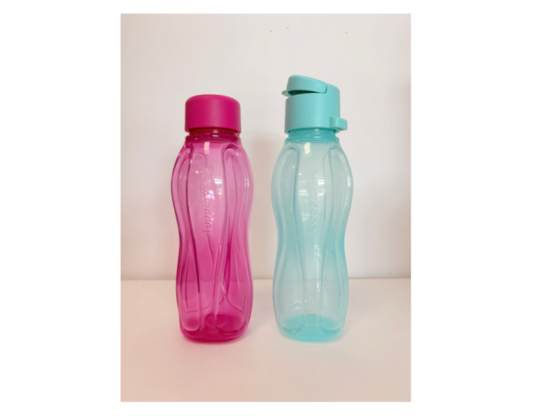 Set Sticle 310 ml (2 buc)-roz capac filet + vernil capac click