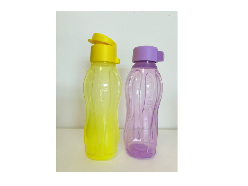 Set Sticle 310 ml (2 buc)-mov capac filet + galbenă capac click