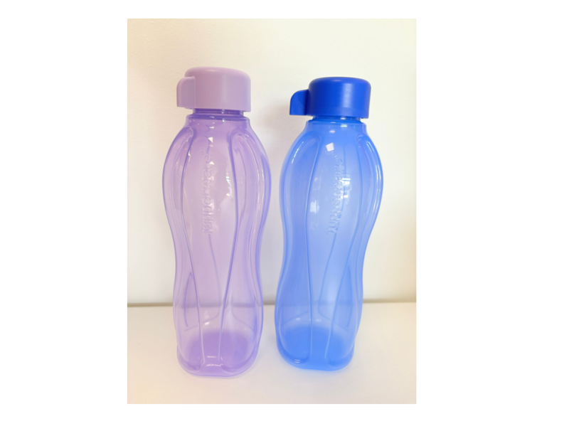 Set Sticle 500 ml (2 buc) capac filet - albastră + mov