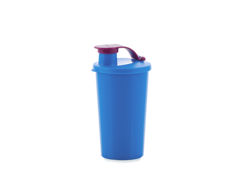 Pahar 330 ml albastru capac click